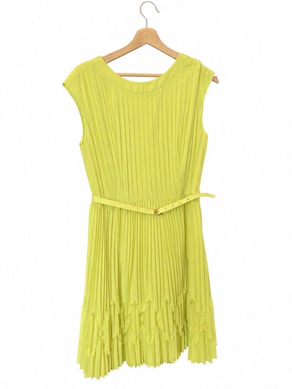 Ted Baker Pleated Belted Sleeveless Dress